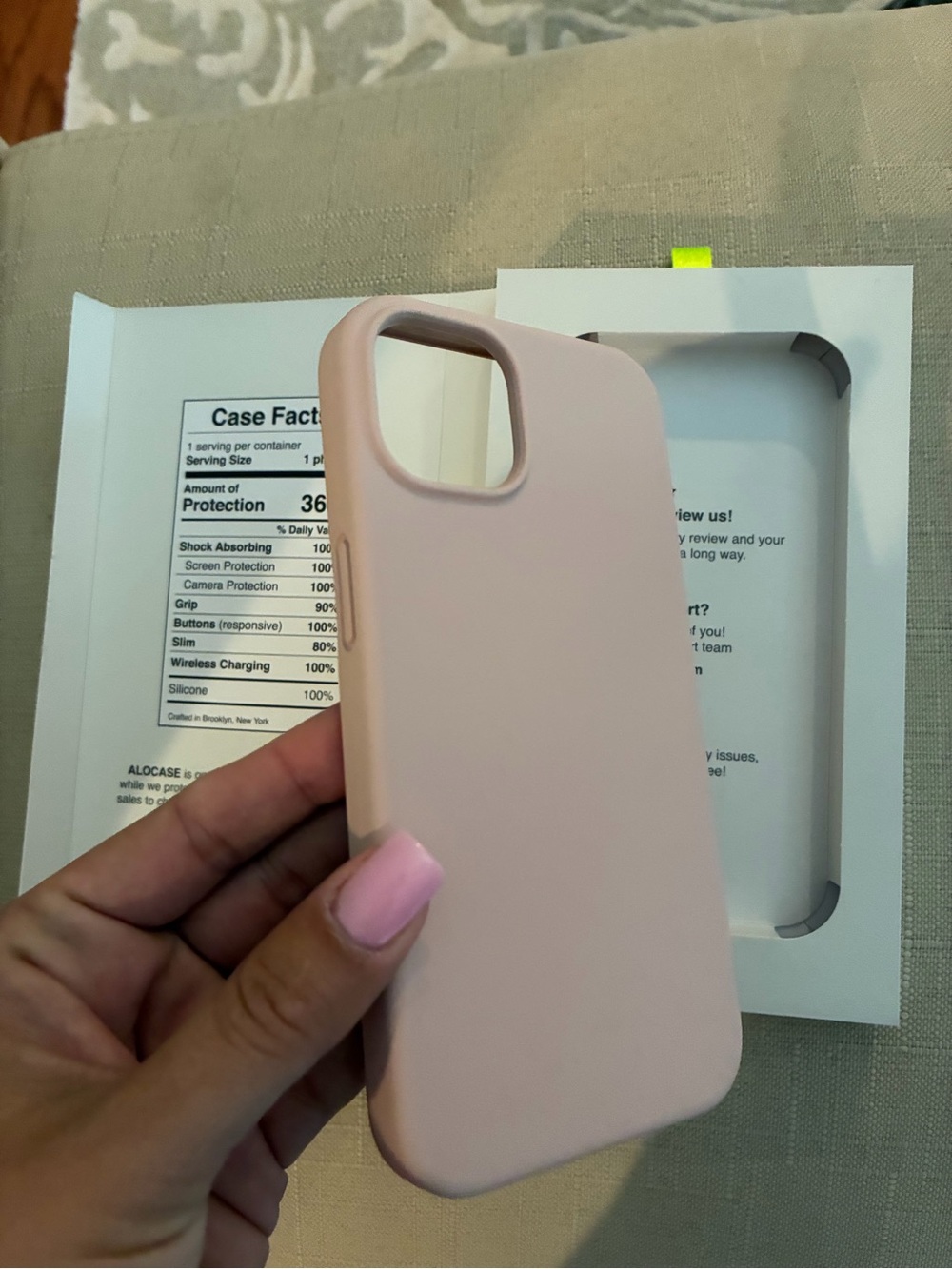 Alo Soft Pink Silicone iPhone Case - Slim Protective Cover